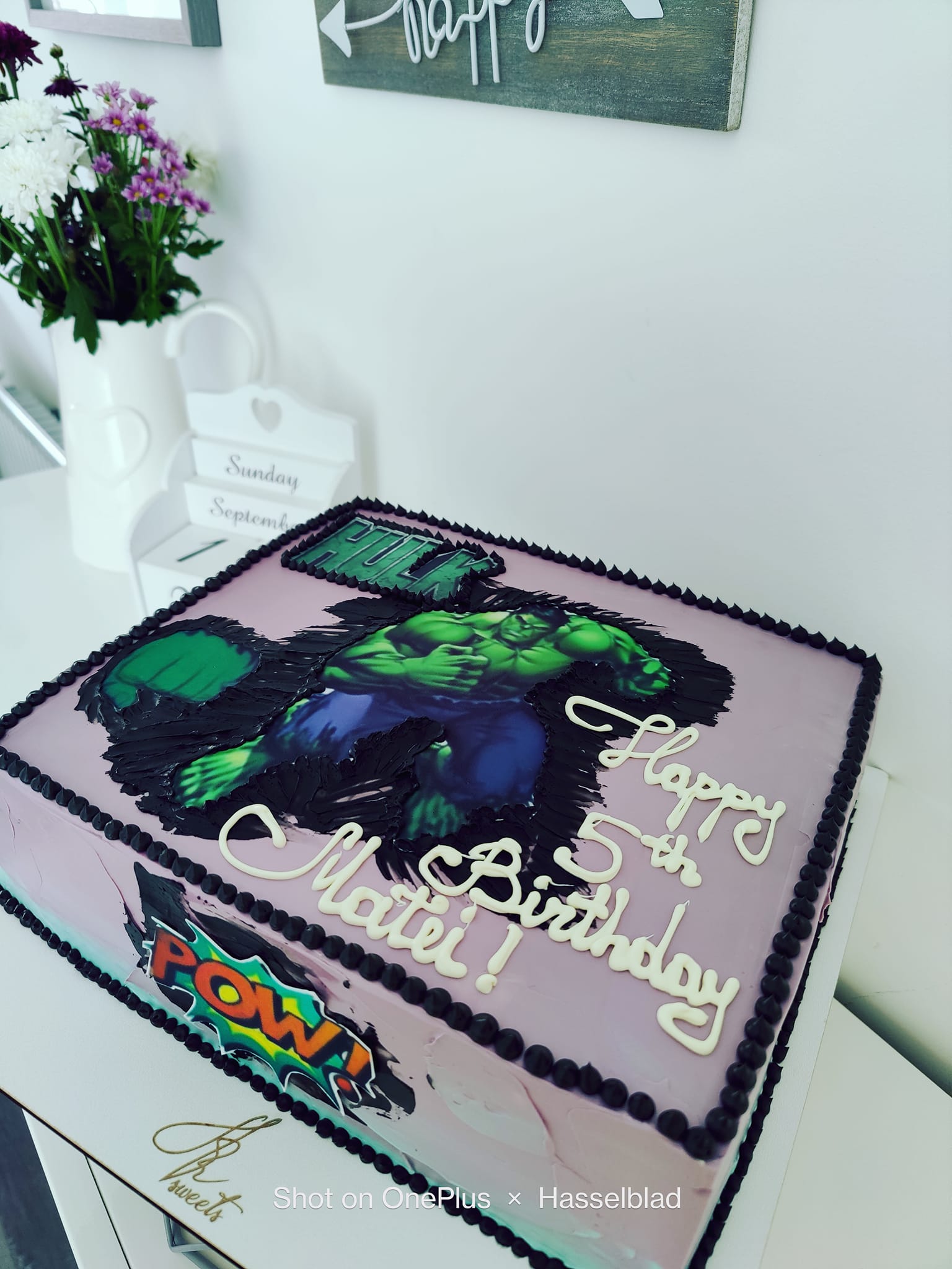 hulk birthday cake