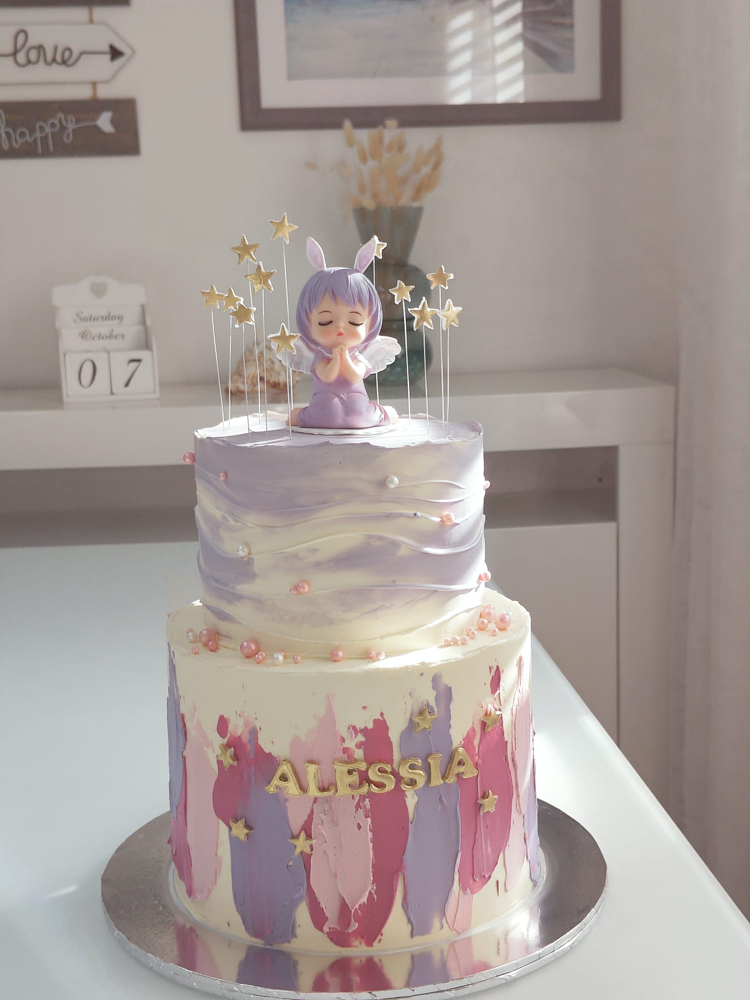 2 level birthday cake